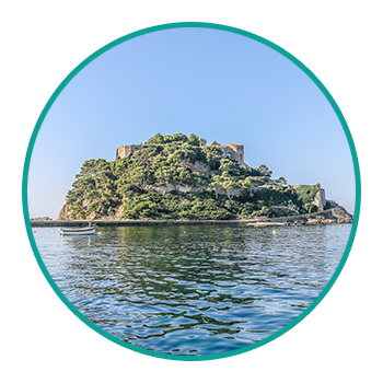 Fort Brégançon per boot